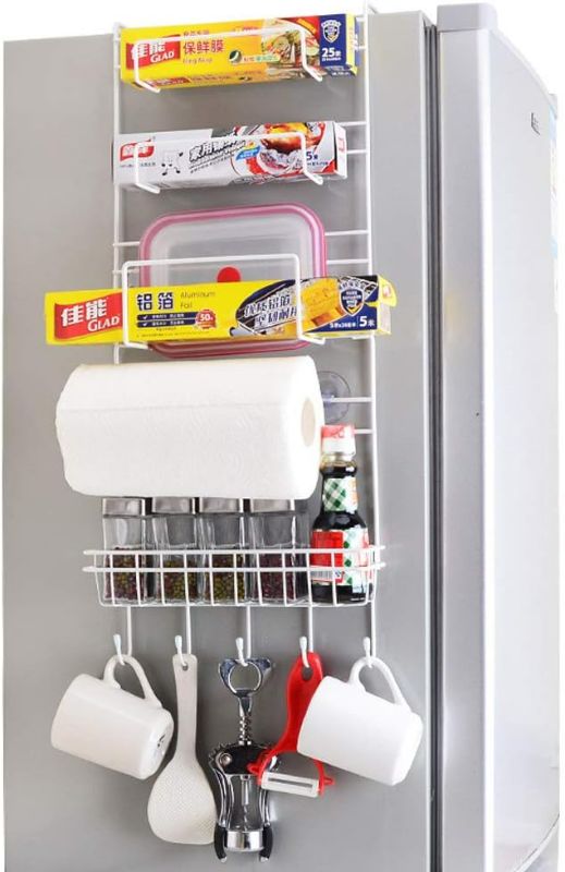 Photo 1 of Multi-layer Refrigerator Side Storage Shelf Kitchen Storage Rack Organizer Sidewall Holder Fridge Storage For Condiment Bottles
