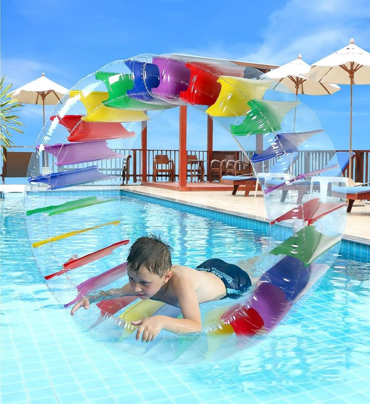 Photo 1 of Greenco Giant Inflatable Pool Float, Inflatable Pool Floats, Inflatable Raft for Summer, Giant Pool Lounger, Pool Accessories, Lake Floats & Pool Toys, Summer Fun for Pool, Lake, Beach Party
