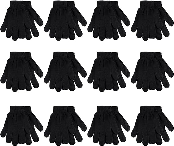 Photo 1 of Size SMALL child Winter Gloves Knitted Magic Gloves Wholesale Lot 12 Pairs Bulk
