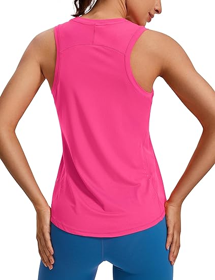 Photo 1 of (L) CRZ YOGA Lightweight Tank Top for Women Racerback Sleeveless Workout Tops High Neck Athletic Running Shirts
Size LARGE 