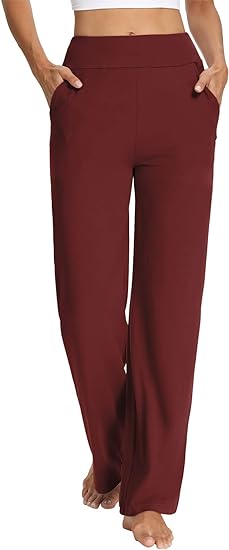 Photo 1 of (S) Sarin Mathews Womens Yoga Sweatpants Bootcut Loose Comfy Lounge Wide Leg Pants Workout Joggers Pants with Pockets Size SMALL
