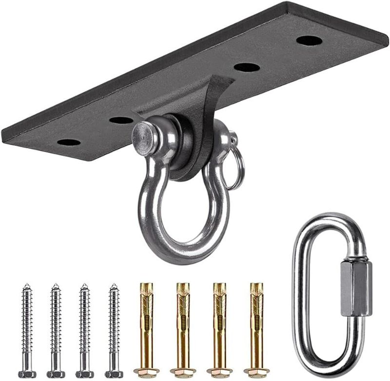 Photo 1 of Dolibest Wall Mount Bracket, Ceiling Anchor for Home Suspension Training Kit, Suspension Straps, Gymnastic Rings, Yoga Swing & Hammock, Body Weight Strength Training Systems&Boxing Equipment
