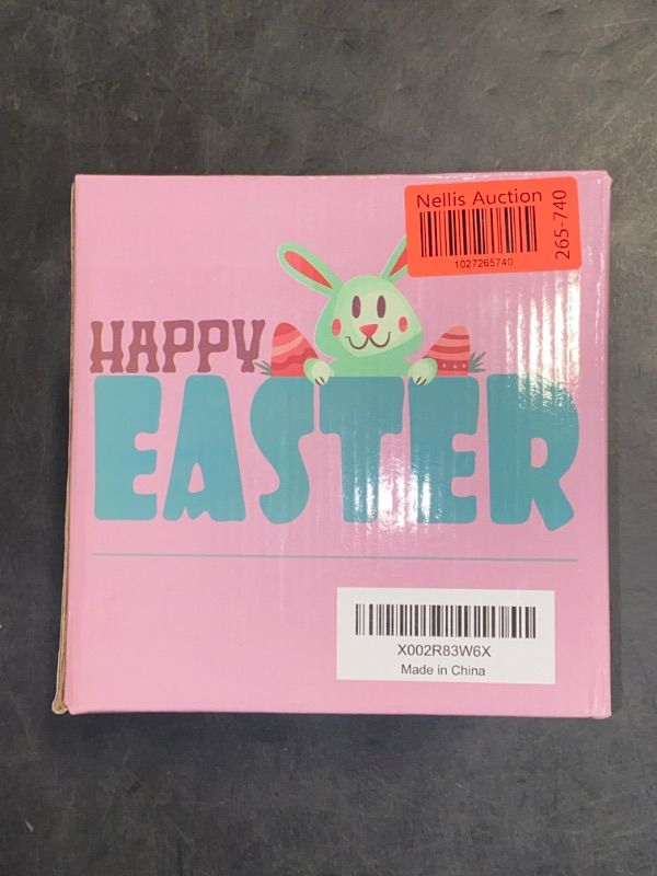 Photo 1 of Happy Easter Inflatable Egg, White Letter Font  *Please Read Clerk Comments*