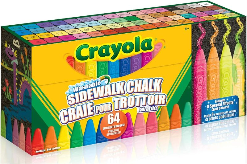 Photo 1 of Crayola Washable Sidewalk Chalk - Ultimate 64 Pack
