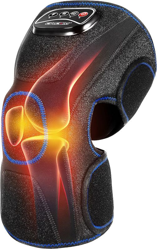 Photo 1 of CINCOM Knee Massager with Heat, Air Compression Leg Knee Brace Wrap for Arthritis and Pain Relief Knee Eletric Heating Pad for Swelling, Injury and Joint Recovery Mothers Day Gifts (Single Unit)
