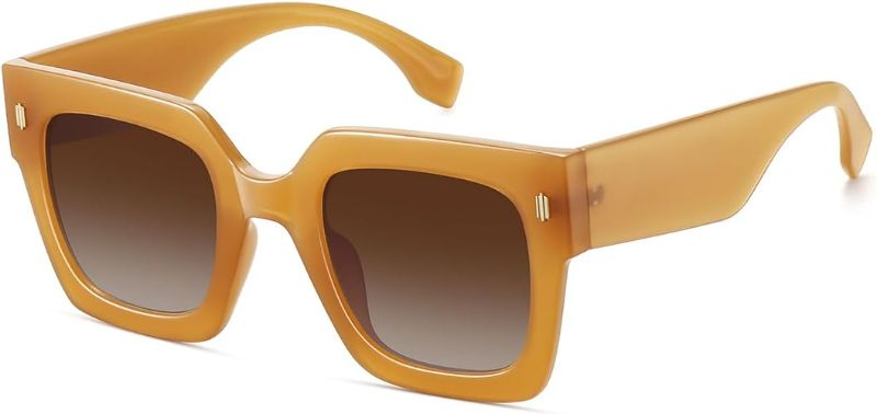 Photo 1 of STORYCOAST Retro Square Sunglasses for Women Men Trendy Oversized Sunnies Big Shades
