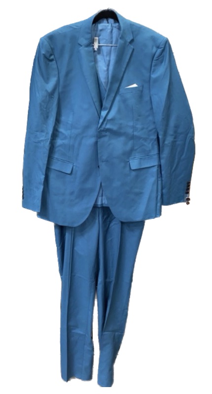 Photo 2 of Men's 3 Piece Slim Fit Suit Set, ( Size XX-Large ) One Button Solid Jacket Vest Pants 
*White Collar Shirt & Tie NOT Included*
