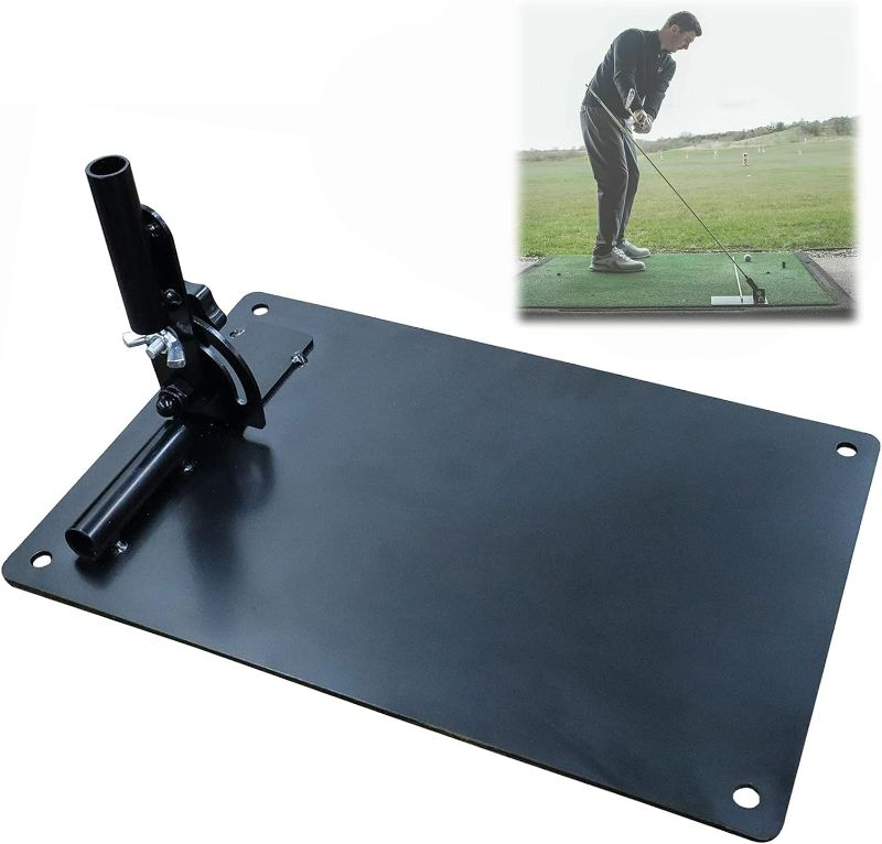 Photo 1 of Golf Practice Plate Durable Metal Professional Swing Trainer Practice Tool Training Equipment Golfing Accessory
