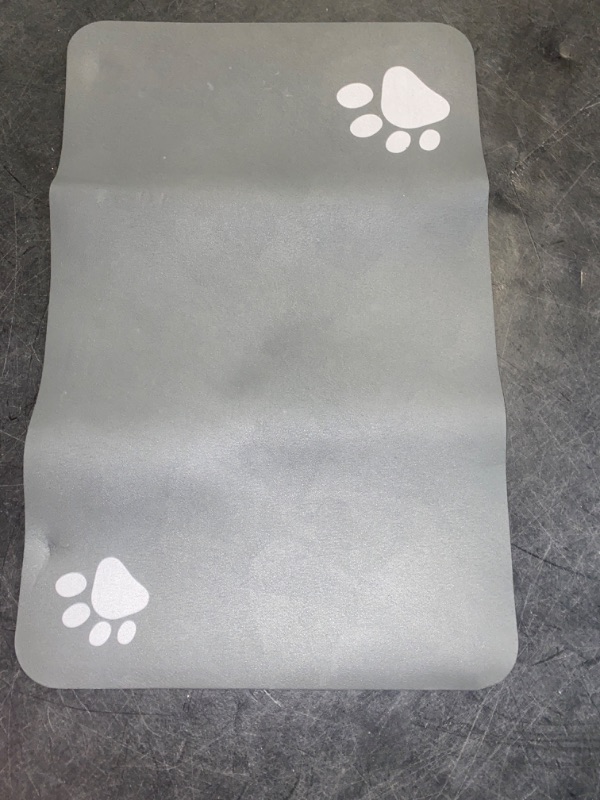 Photo 2 of Pet Feeding Mat-Absorbent Dog Mat for Food and Water Bowl-No Stains Quick Dry Dog Water Dispenser Mat-Dog Accessories Pet Supplies-Dog Water Bowl for Messy Drinkers
