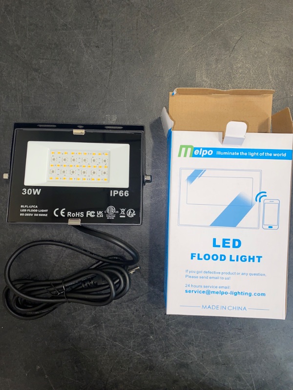 Photo 2 of SMALL Led Flood Light 300W Equivalent 3000 LM, Outdoor Color Changing Led Stage Landscape Lights, Bluetooth RGBW Smart Floodlights 2700K & 16 Million Colors&Timing& Music Sync, IP66?US 3-Plug (1 Pack)