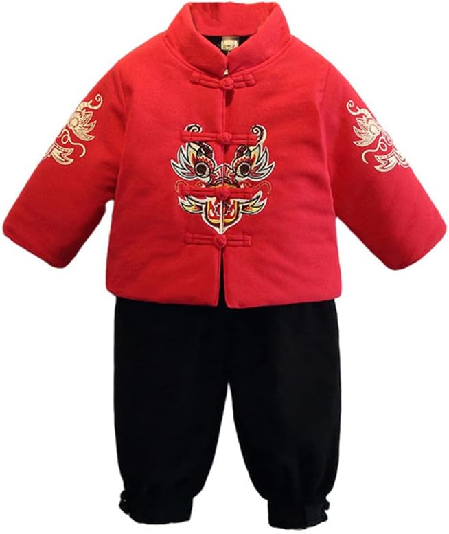 Photo 1 of Size 2T (24 Mos - 3 yrs) Mud Kingdom Little Boys Fleece Outfits Tang Suit Traditional Style 
