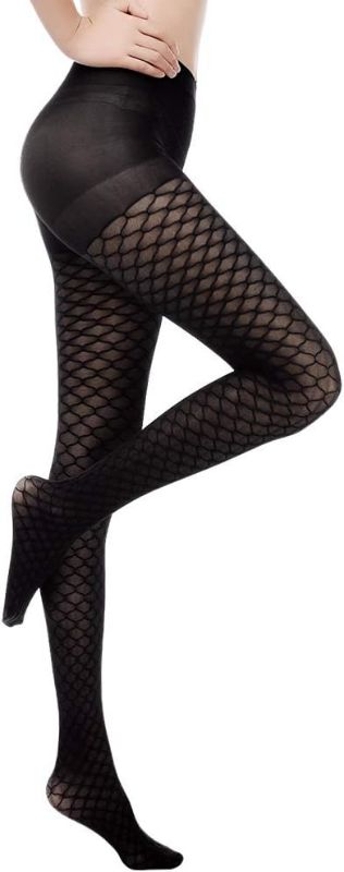Photo 1 of Size X-Large Women's Fishnet Tights Shaping Pantyhose for Women Sheers Slim High-Waist Transparent Fishnet Stockings
