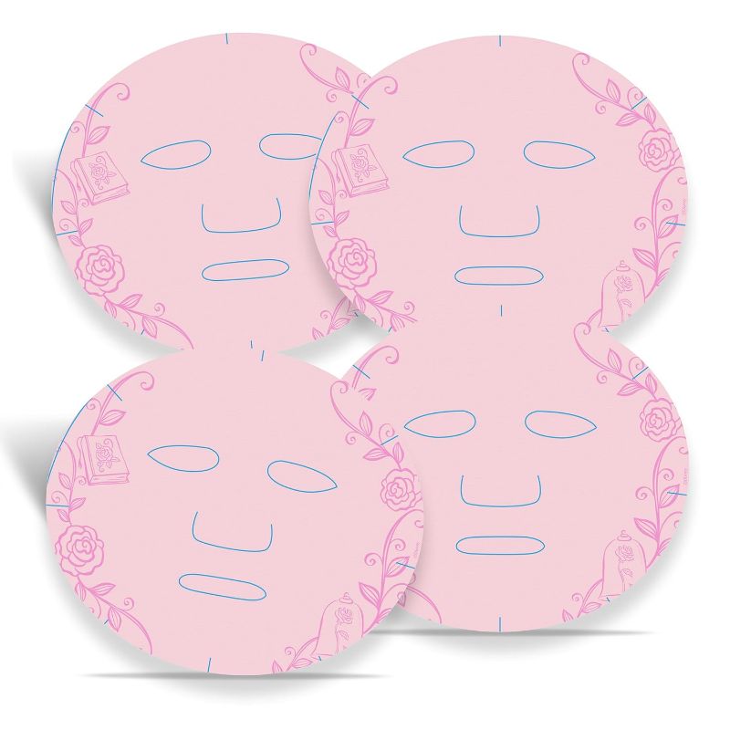 Photo 1 of  Enchanted Rose Face Mask Gives Skin a Refreshing Glow Improves Appearance Of Wrinkles Plumps & Clams Skin With Rose Water Leaving The Face Radiant & Smooth  4 Pack