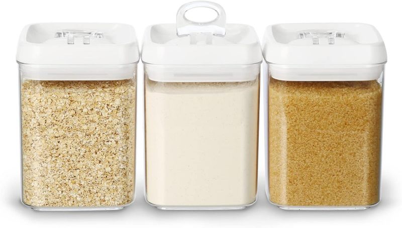 Photo 1 of (2 Pack) mDesign Small Storage Airtight Food Canister - Small 0.5L M6 - 6 Total