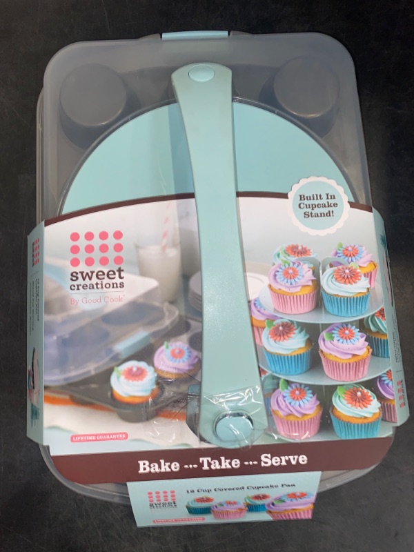Photo 1 of Good Cook Sweet Creations Cupcake Pan and Stand Set, Bake-Take-Serve, 12 Cup