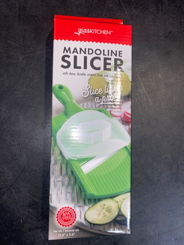 Photo 2 of gia'skitchen Mandoline Slicer With Sharp, Durable, Ceramic Blade And Hand-guard