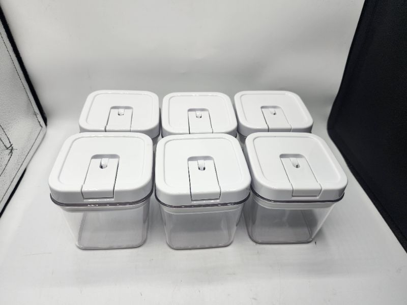 Photo 3 of 6 Pack mDesign Small Storage Airtight Food Canister - Small 0.5L M6