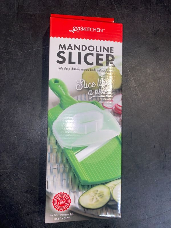 Photo 2 of gia'skitchen Mandoline Slicer With Sharp, Durable, Ceramic Blade And Hand-guard