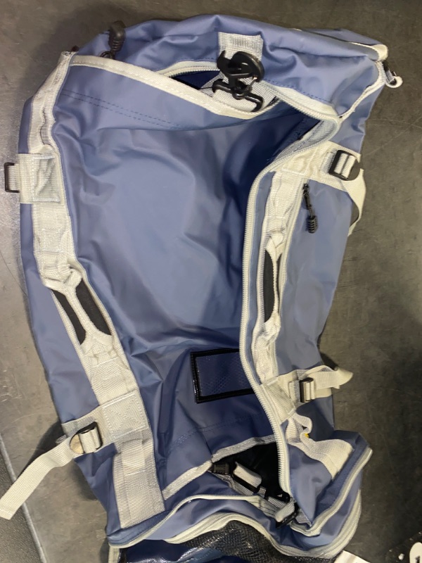 Photo 1 of Large Duffel Backpack Bag, 3-Way Water Resistant Gym Duffle Bag with Shoe Compartment for Sports Workout Travel (Blue, 90L)
