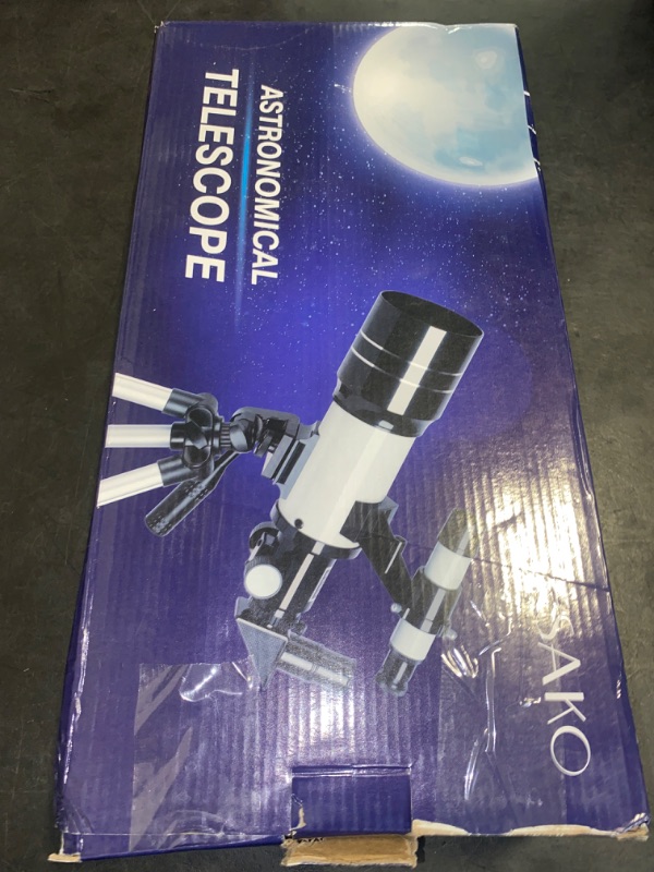 Photo 2 of Telescope for Kids & Adults, 70mm Portable Beginner Telescopes with 3 Eyepieces, Height Adjustable Tripod & Phone Adapter
