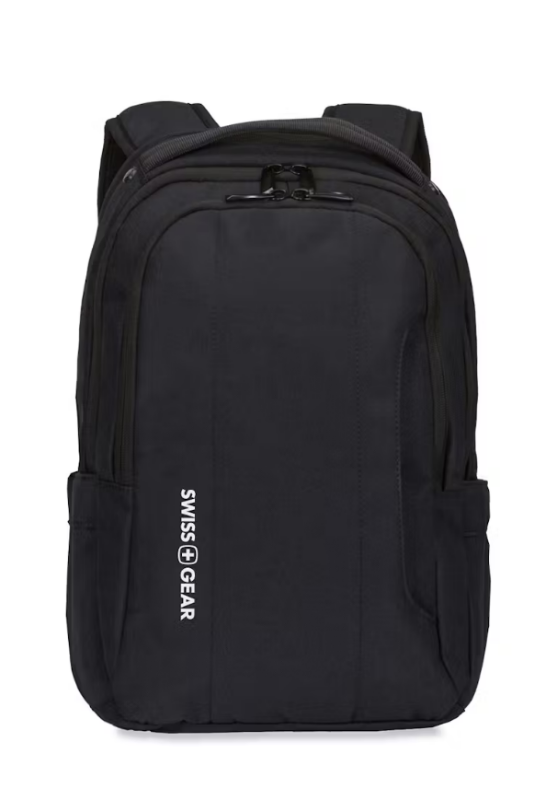 Photo 1 of SWISSGEAR 3573 Laptop Backpack - Black/White Logo
