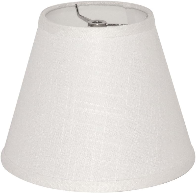 Photo 1 of TOOTOO STAR Barrel White Small Lamp Shade for Table Lamps Replacement, 5x9x7 Inch,Fabric Cloth, Spider Model (white)
