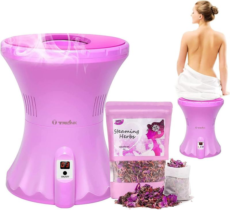 Photo 1 of Yoni Seat Kit -Electric V Steam Chair with Vaginal Steaming Herbs for V Cleansing & Detox, Menstrual Support, Feminine Odor, Postpartum Care, Rejuvenate & Heal and Women Home Spa
