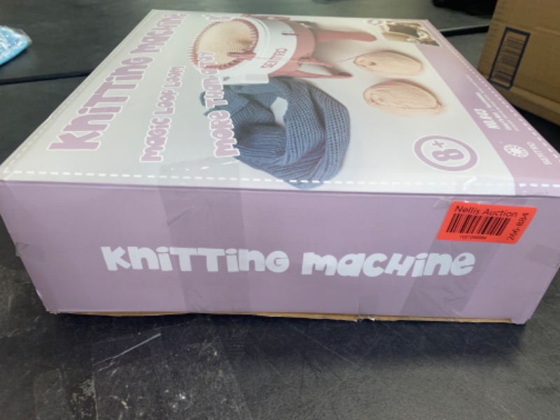 Photo 3 of Umootek SENTRO Knitting Machine, 48 Needles Smart Weaving Loom Round Spinning Crochet Knitting Machines with Row Counter, Knitting Board Rotating Double Loom, Weaving Loom Machine Kit
