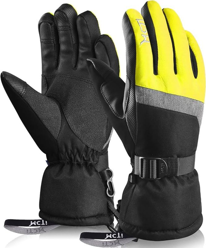 Photo 1 of (M) MCTi Ski Gloves,Winter Waterproof Snowboard Snow 3M Thinsulate Warm Touchscreen Cold Weather Women Gloves