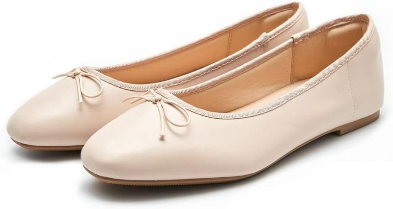 Photo 2 of size 9 womans Women's Round Toe Ballet Flats Comfortable Bow Dressy Flats Shoes for Women