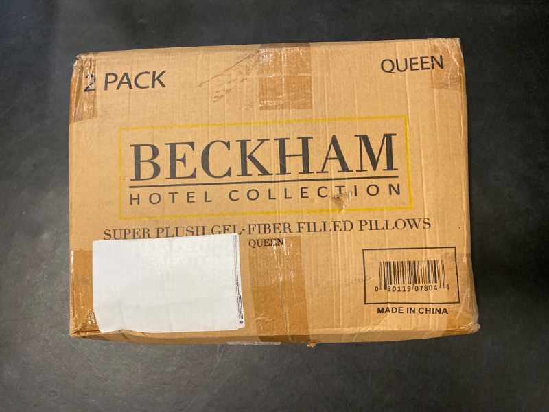 Photo 2 of Beckham Hotel Collection Bed Pillows Standard / Queen Size Set of 2 - Down Alternative Bedding Gel Cooling Pillow for Back, Stomach or Side Sleepers
