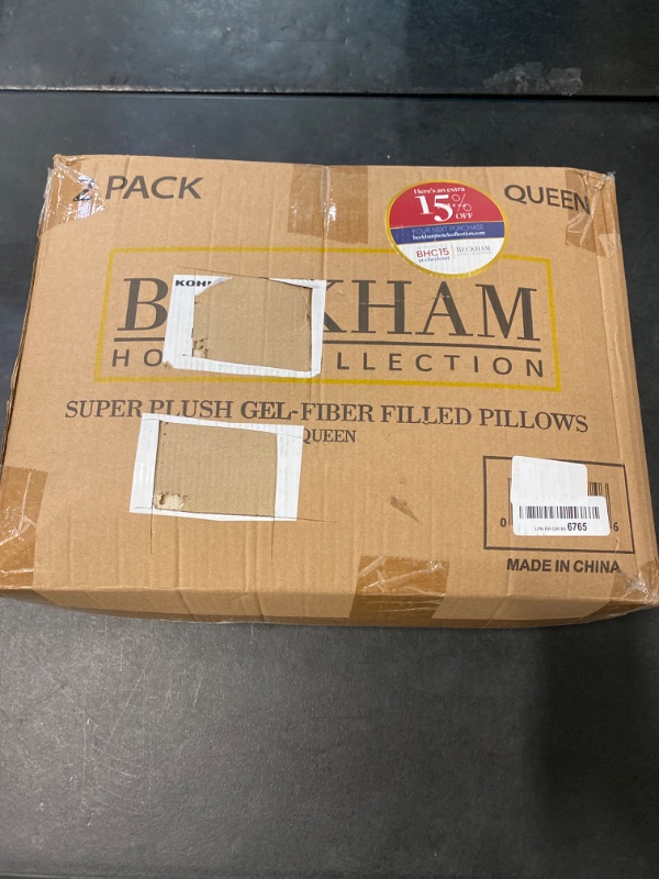 Photo 2 of Beckham Hotel Collection Bed Pillows Standard / Queen Size Set of 2 - Down Alternative Bedding Gel Cooling Pillow for Back, Stomach or Side Sleepers
