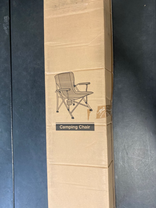 Photo 1 of REDCAMP Oversized Folding Camping Chair for Adults Heavy Duty 250/300/330lb, Sturdy Steel Frame Outdoor Camp Chairs Portable Lawn Chair with High Back and Cup Holder
