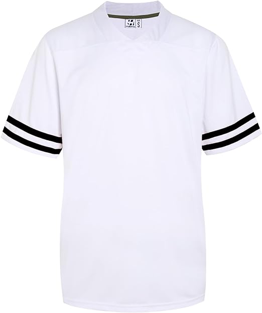 Photo 1 of (XL) Adult Men's Blank Football Jerseys Athletic Football Fans Shirts Practice Sports Uniform Tops Size XL