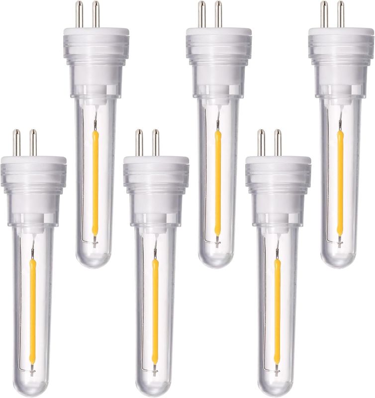 Photo 1 of S14 Replacement LED Bulb 6 Pack Replacement String Light Bulbs 1.5 Watt LED Replacement Light Bulb, Shatter-Proof and Waterproof IP65