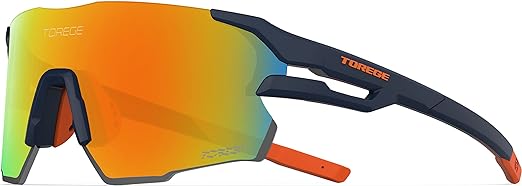 Photo 1 of TOREGE Z87 Sports Sunglasses for Men and Women-UV Protection, Ideal for Cycling, Fishing, Baseball, Running, Golf Iceman