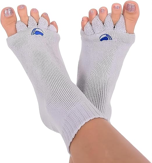 Photo 1 of Foot Alignment Socks with Toe Separators by My Happy Feet | for Men or Women Size XL