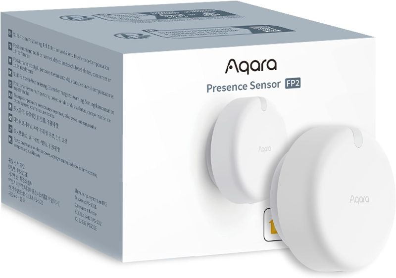 Photo 1 of Aqara Presence Sensor FP2, 2.4 GHz Wi-Fi Required, mmWave Radar Wired Motion Sensor, Zone Positioning, Multi-Person & Fall Detection, Supports HomeKit, Alexa, Google Home and Home Assistant