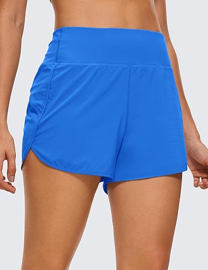 Photo 1 of Size S/M - CRZ YOGA High Waisted Running Shorts for Women - 2.5''/4'' Liner Gym Athletic Workout Shorts with Pockets Soft Lightweight