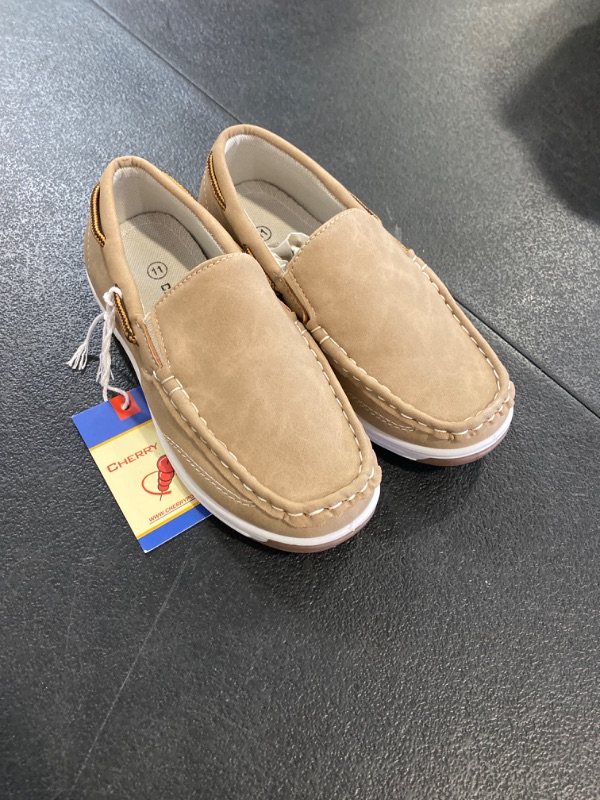 Photo 2 of Boys Loafers Kids Casual Boat Shoes School Boys Dress Shoes Size 11