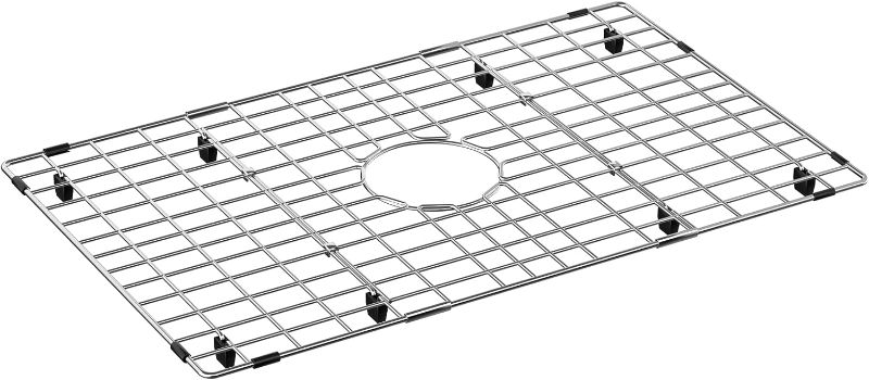 Photo 1 of SlimmKISS Sink Protectors and Sink Bottom Grid for Kitchen,Sink Grate with Center Drain Hole,Stainless Steel