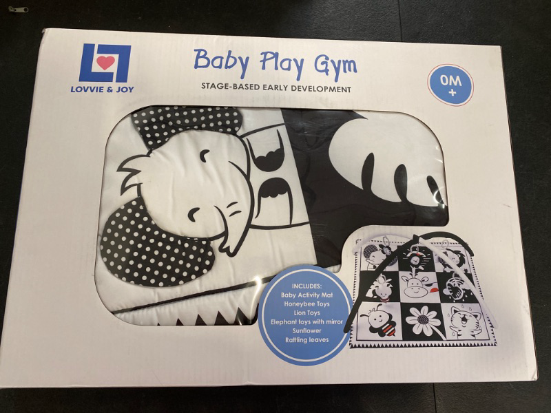 Photo 2 of Lovvie & Joy Baby Play Activity Gym Tummy Time Mat for Infant,Baby Gyms & Playmats for Babies 0 to 3 6 9 12 Months with 5 Toys for Early Sensory Exploration and Motor Skill Development