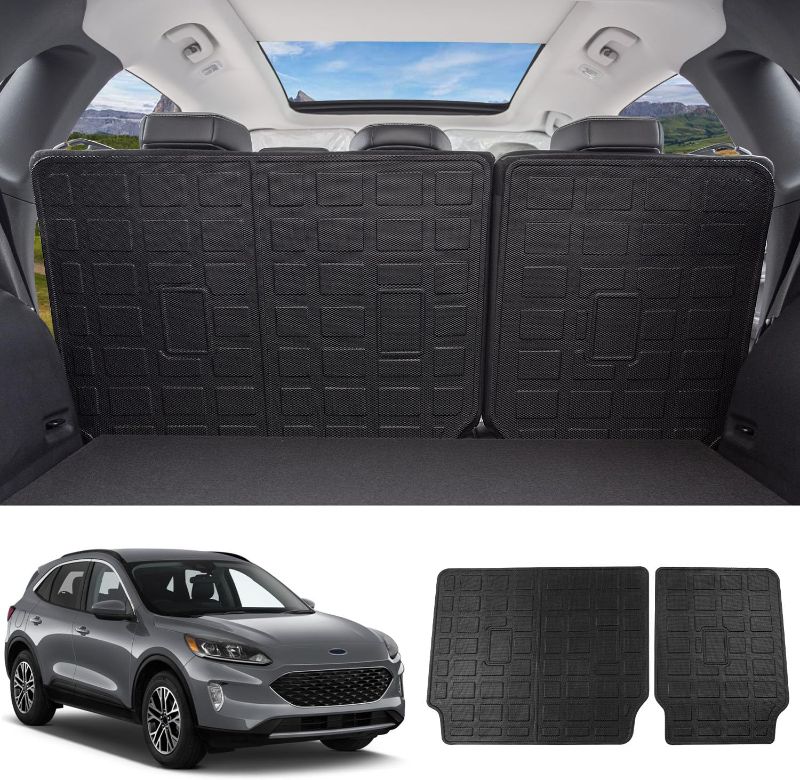 Photo 1 of Xipoo Backrest Mats Compatible with 2020-2024 Ford Escape Rear Backrest Mats TPE Back Seat Protector Replacement for 2020 2021 2022 2023 2024 Ford Escape Accessories (Backrest Mats)