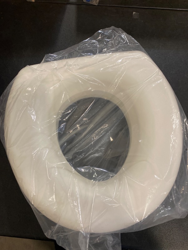 Photo 1 of AquaSense 770-610 Portable Raised Toilet Seat, White, 4 Inch (Pack of 1)