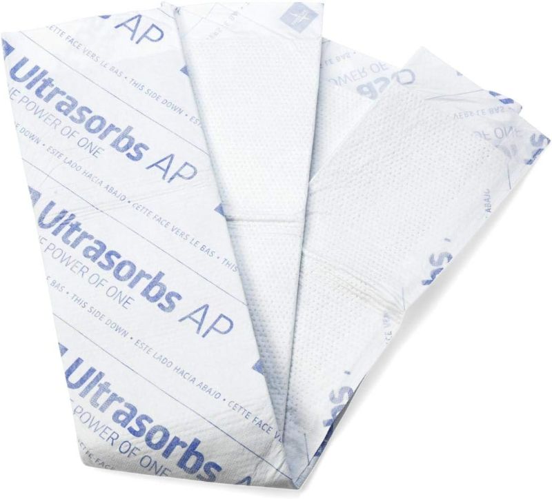 Photo 1 of Medline Ultrasorbs Advanced+ Premium Underpads with Polymer for Superior Leak Protection, 300 lb Weight Capacity, 30x36 Inches / 5 Count