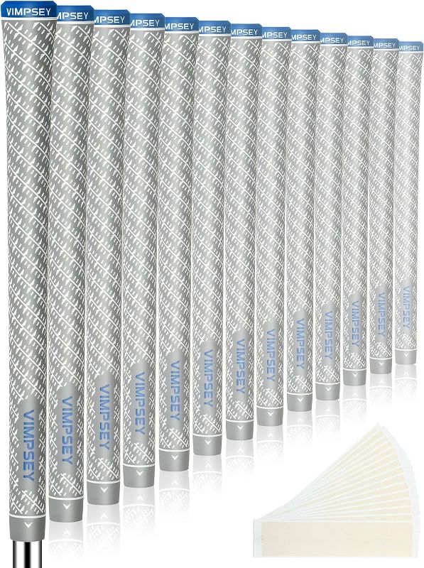 Photo 1 of VIMPSEY Golf Grips ,13 Grips or 13 Grips with Full Regripping Kits ,Anti-Slip Rubber Golf Club Grips, Standard/Midsize 4 Colors Optional
