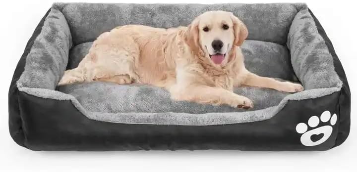 Photo 1 of 
Luxury Waterproof Ultra Soft Pet Dog Bed/Rectangle Pet Bed/Washable Dog Bed (Black, X-Large 31x42