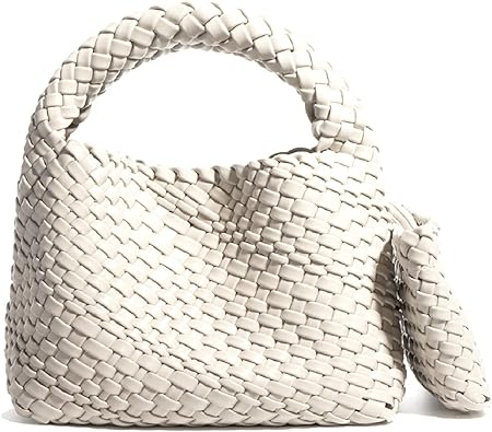 Photo 1 of  Fashion Handbag For Women, Woven Tote Bag Bucket Composite Bag Knitting Chain Bag, Crossbody Shoulder Bag Purses