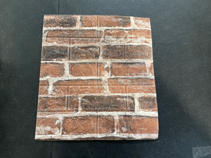 Photo 2 of 20PCS 3D Wall Panels Peel and Stick 3D Brick Wallpaper Peel and Stick Faux Stone Wall Panel Foam Brick Self-Adhesive Wallpaper (Red,20pcs)