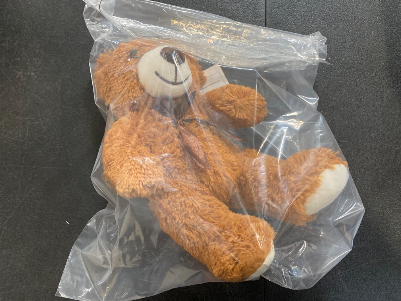 Photo 1 of SHAFISH Plush Teddy Bear Cute Stuffed Animal Bear with Bow Plush Toys 13.8 Inches (Brown)